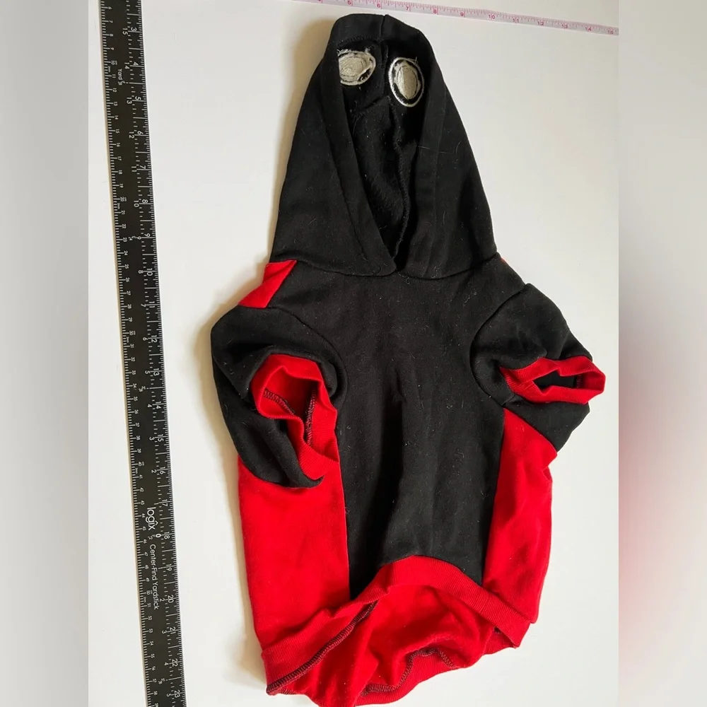 Bootique Dog Ladybug Fleece Hoodie Costume Red and Black Size L